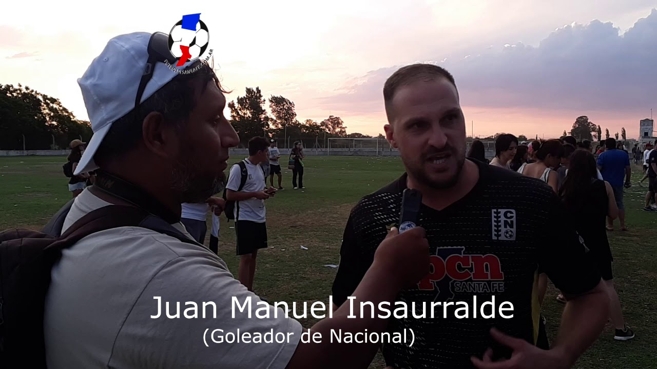 Juan Manuel Insaurralde, demostró su alegría, por el ascenso de Nacional
