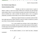 Comunicado Federación Santafesina de Fútbol
