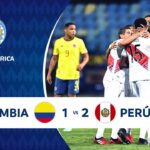 Colombia 1 - Perú 2. Copa América 2021