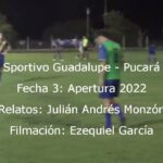 Sportivo Guadalupe 0 - Pucará 1. Compacto del partido