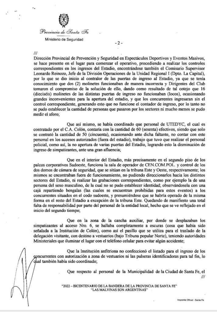 La resolución, que dictamina la prohibición de público en Colón