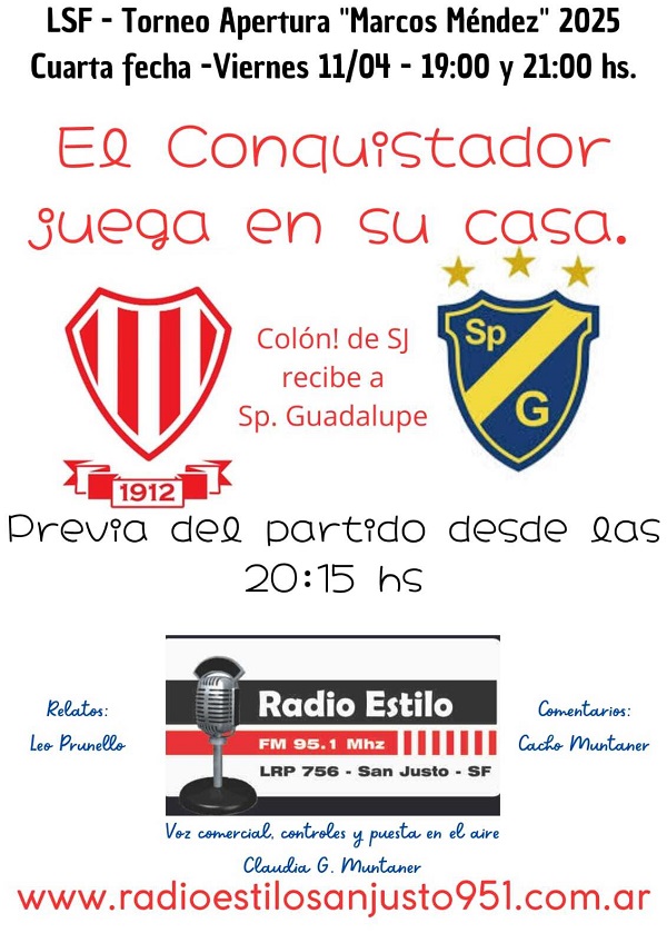 Designaciones arbitrales, fecha 4, Apertura Marcos Méndez